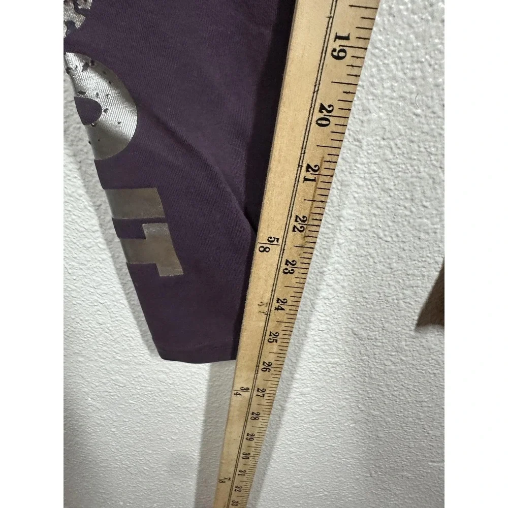 Nike Leggings Womens XS Purple Just Do It‎ Swoosh Cotton Blend Stretch Athletic